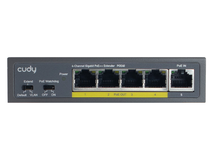 Cudy 4 Port Gigabit PoE 1x PoE Input 60W Switch - CD-GSPOE40