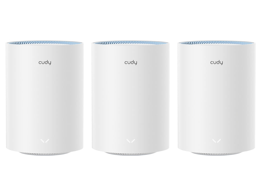 Cudy Dual Band WiFi 5 1200Mbps Fast Ethernet Mesh 3 Pack - CD-M12003