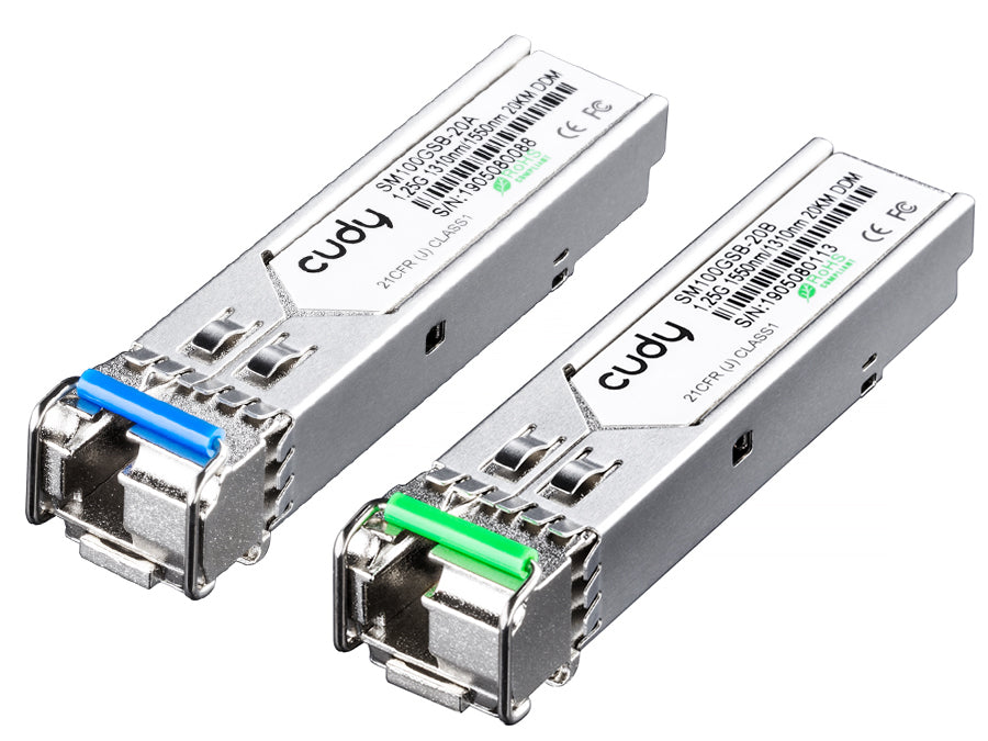 Cudy Single Mode 1.25G LC Bi-Directional SFP 20km - CD-SFP-SMB