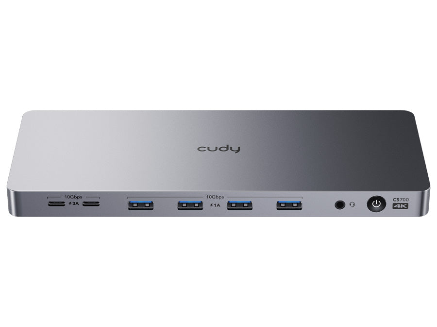 Cudy Dual 4K 10Gbps USB-A & USB-C Gigabit Ethernet Docking Station - CD-CS700
