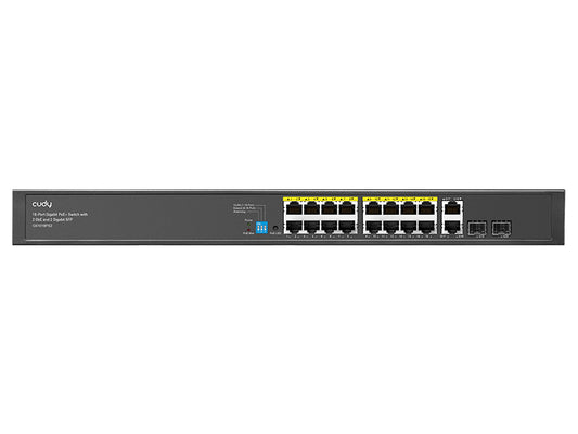 Cudy 16 Port Gigabit PoE 180W 2 Gigabit 2SFP Switch - CD-GS1018PS