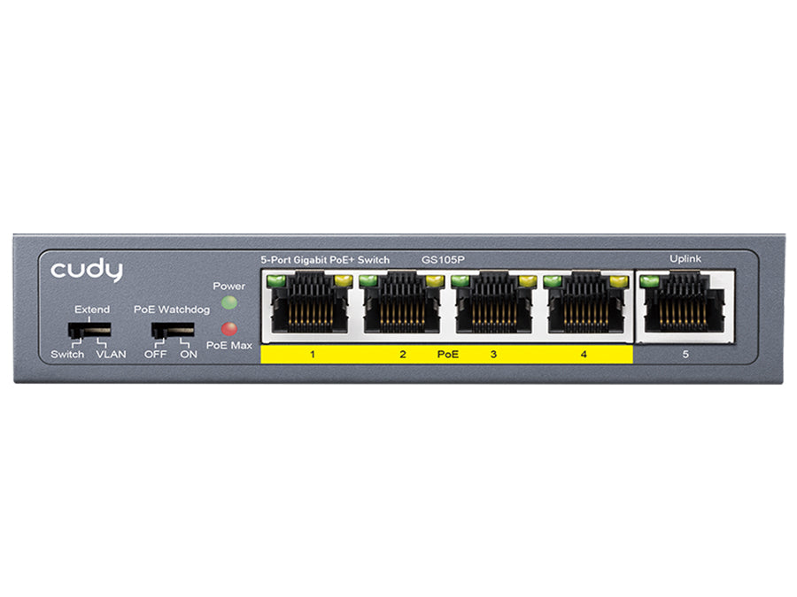 Cudy 5 Port Gigabit 4 PoE 31W Switch - CD-GS105P