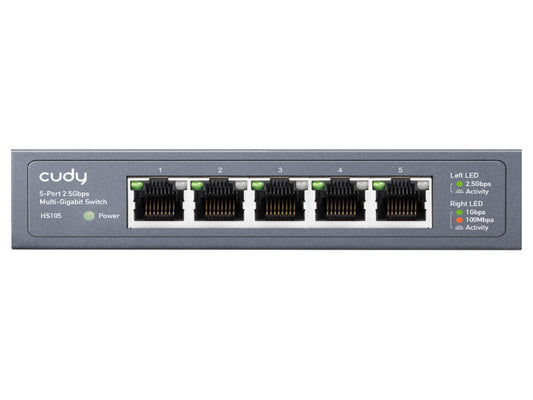 Cudy 5 Port 2.5Gbps Ethernet Metal Desktop Switch  - CD-HS105