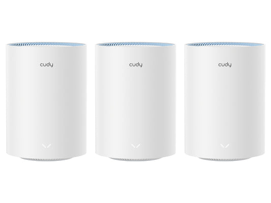Cudy Dual Band WiFi 5 1200Mbps Fast Ethernet Mesh 3 Pack - CD-M12003