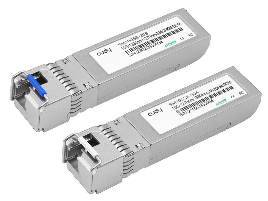 Cudy Single Mode 10G LC Bi-Directional SFP 20km - CD-SFP-SMB10