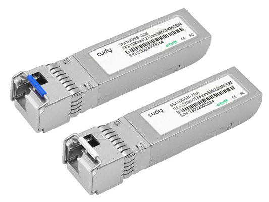 Cudy Single Mode 10G LC Bi-Directional SFP 20km - CD-SFP-SMB10