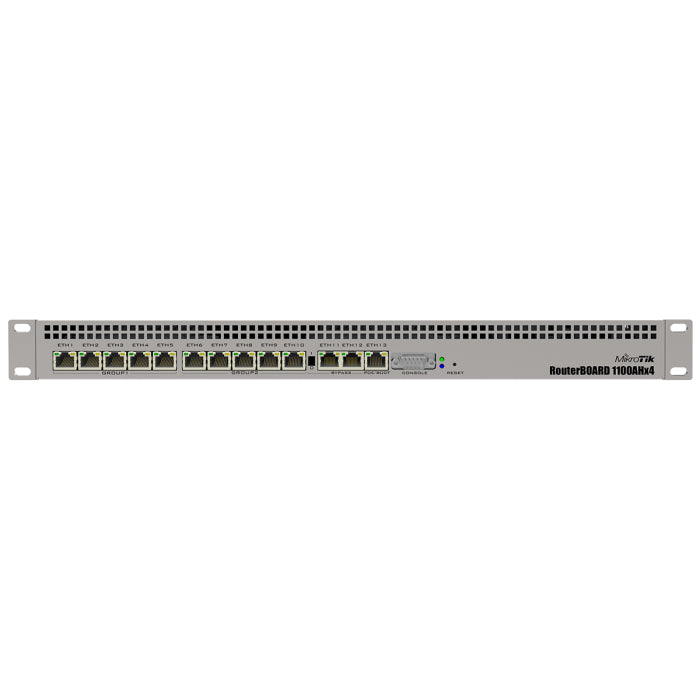 MikroTik 13 Port Gigabit 4 Core L6 Rack-Mount Router | RB1100x4