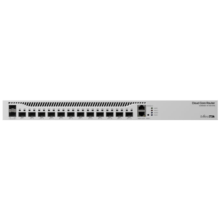 MikroTik Cloud Core 12 Port SFP+ 2 SFP28 4 Core Router | CCR2004-1G-12S+2XS