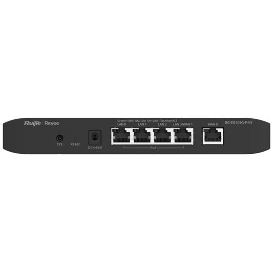 Reyee 10 Port Gigabit 4 WAN 8 PoE 110W 300 User Cloud Router | RG-EG310GH-P-E