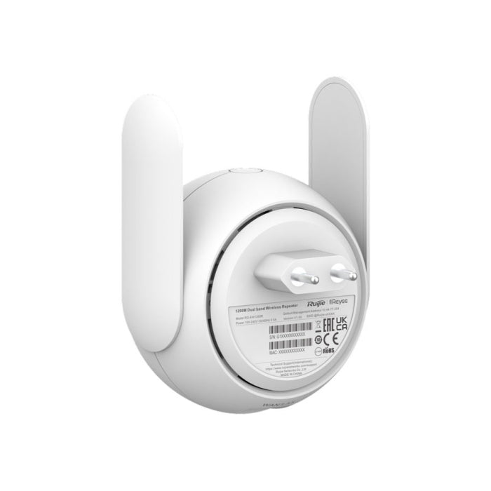 Reyee Dual Band WiFi 5 1200Mbps 4dBi Mesh Range Extender | RG-EW1200R